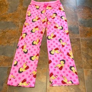BETTY BOOB LOUNGE SLEEP P.J pants soft cotton knit L